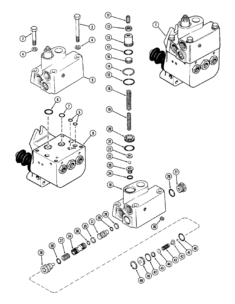 Схема запчастей Case IH 1370 - (248) - G101002 BRAKE VALVE ASSEMBLY, PART NUMBER STAMPED ON COVER, FIRST USED P.I.N. 8803261 (07) - BRAKES