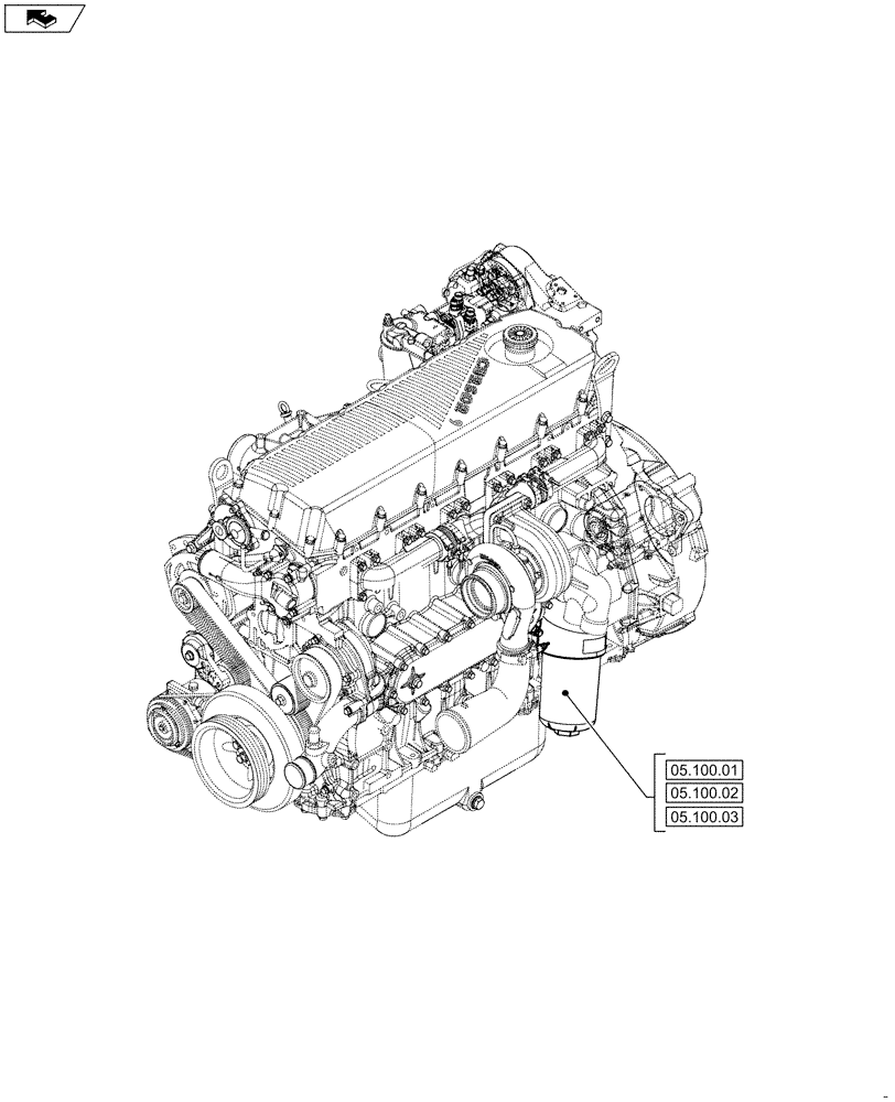 Схема запчастей Case IH F2CFE614A B001 - (05.000.00) - SECTION INDEX - MACHINE COMPLETION AND EQUIPMENT (05) - SERVICE & MAINTENANCE