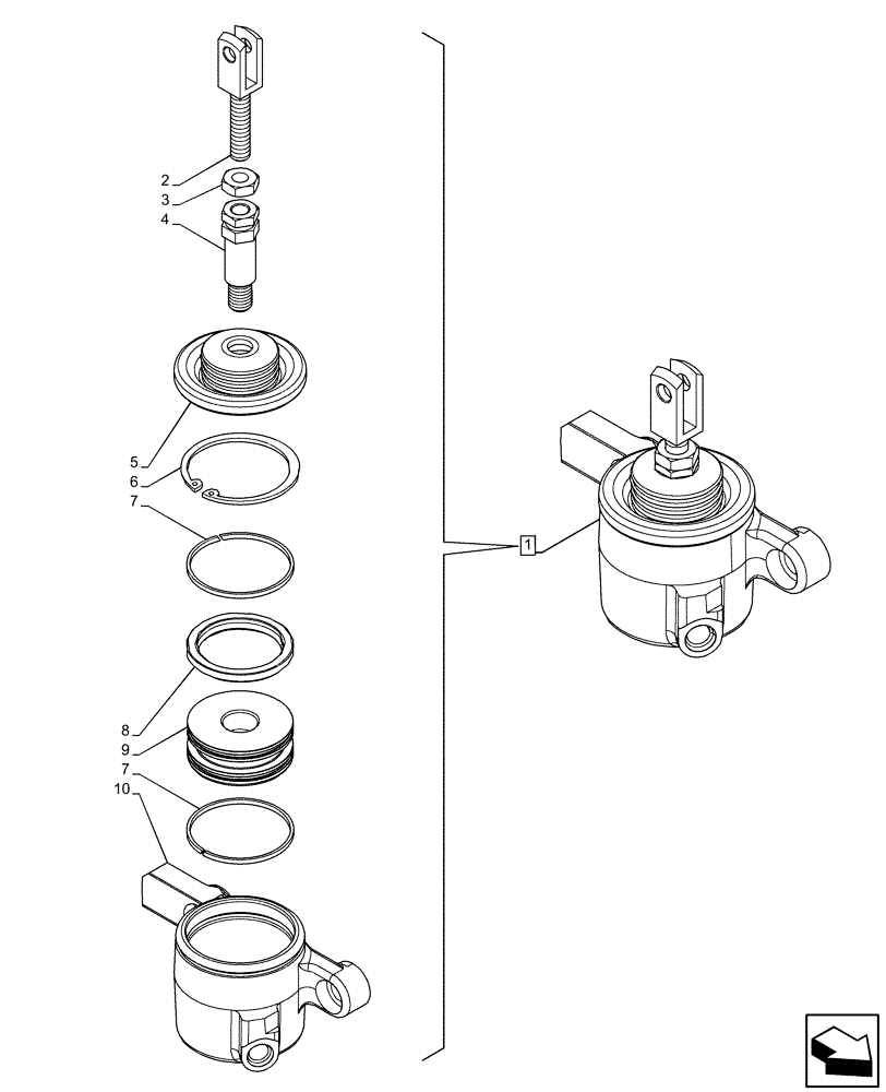 Схема запчастей Case IH FARMALL 75C - (18.104.AS[02]) - VAR - 333068, 333069, 390068 - PTO CLUTCH, CYLINDER, COMPONENTS, CAB (18) - CLUTCH