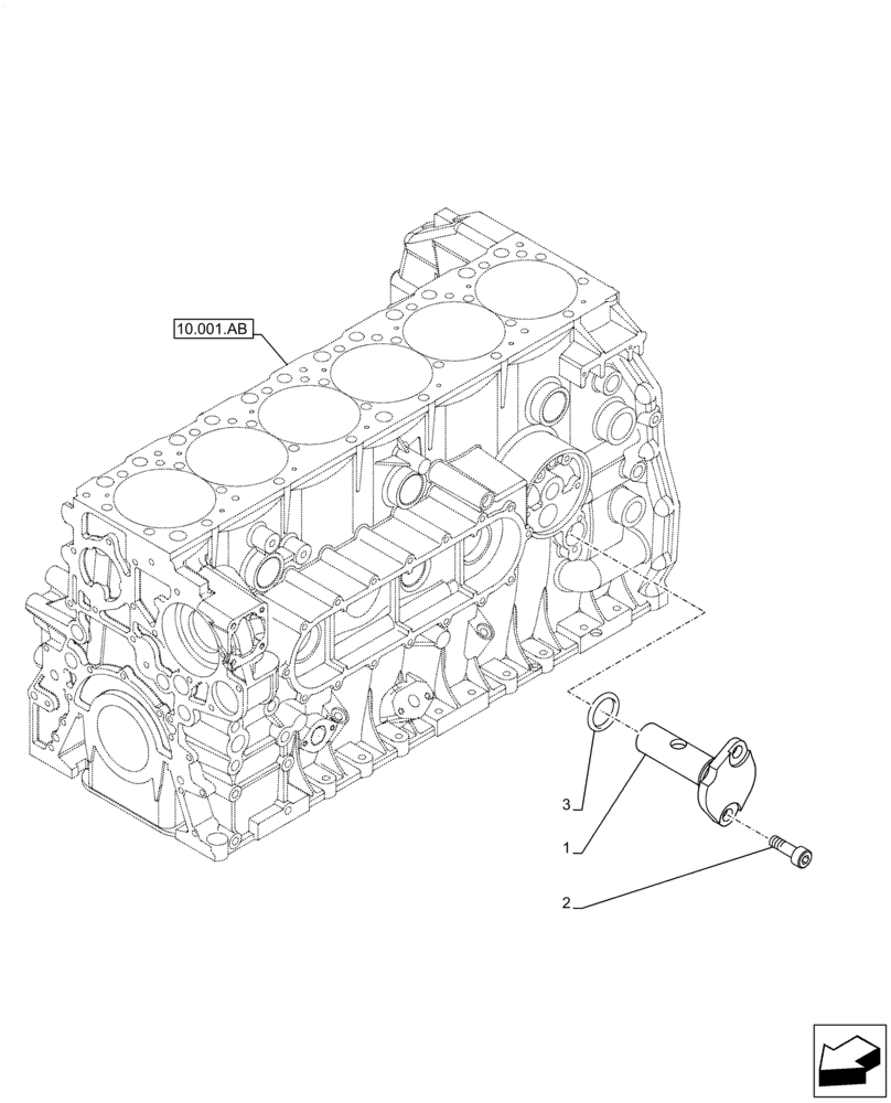 Схема запчастей Case IH F3DFE613F B001 - (10.304.AM) - PRESSURE CONTROL VALVE (10) - ENGINE