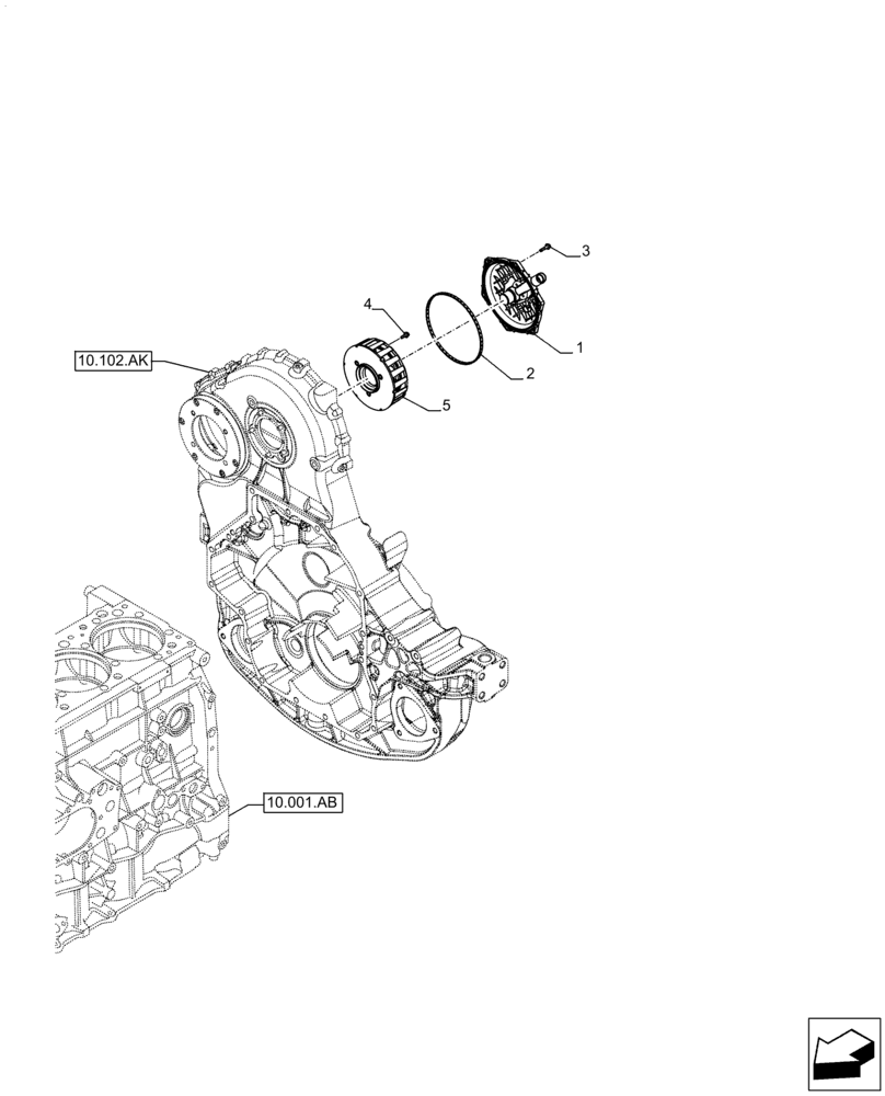 Схема запчастей Case IH F3DFE613F B002 - (10.304.AP) - BREATHER (10) - ENGINE