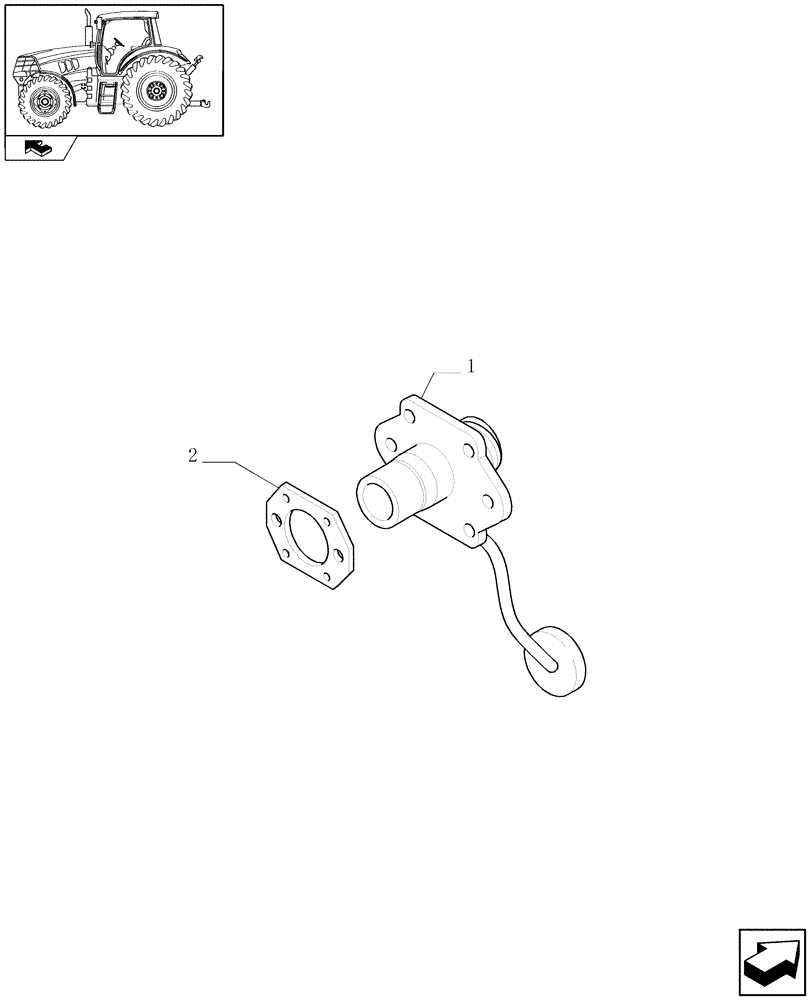 Схема запчастей Case IH PUMA 140 - (1.75.4/07) - NORTH AMERICA VERSION - HARNESS AND IMPLEMENT SOCKET (VAR.330007-335007) (06) - ELECTRICAL SYSTEMS