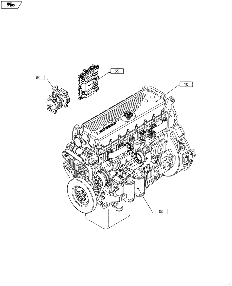 Схема запчастей Case IH F3HFE613B B002 - (00.000.00) - PICTORIAL INDEX - MAIN SECTIONS (00) - GENERAL & PICTORIAL INDEX