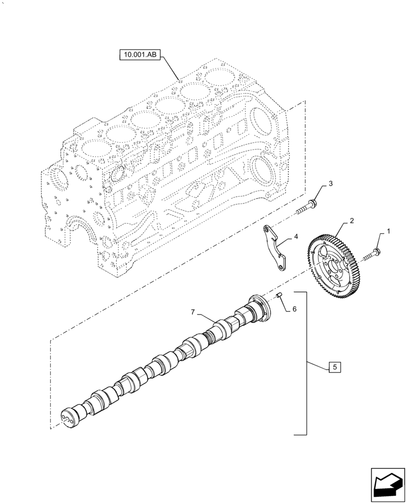 Схема запчастей Case IH PUMA 2304 - (10.106.AA) - CAMSHAFT - TIMING CONTROL (10) - ENGINE