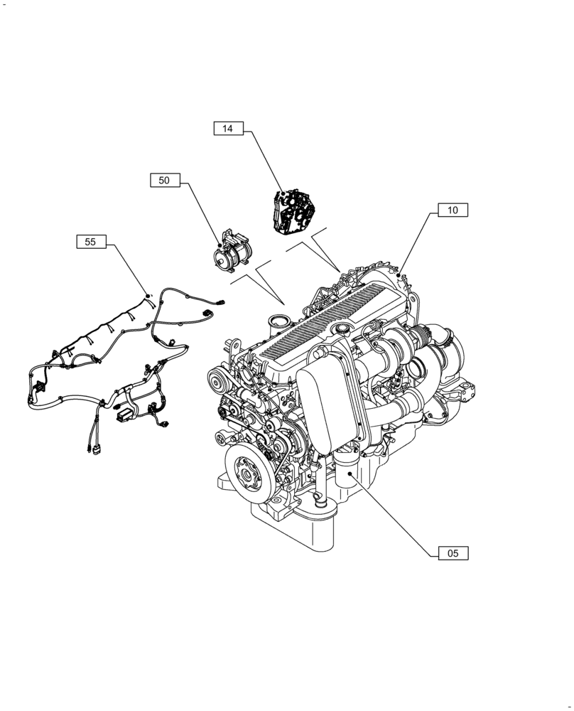 Схема запчастей Case IH F3DFE613F B002 - (00.000.00) - PICTORIAL INDEX - MAIN SECTIONS (00) - GENERAL & PICTORIAL INDEX