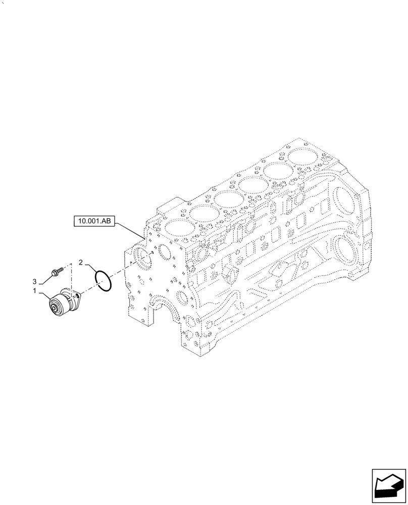 Схема запчастей Case IH PUMA1654 - (10.400.BB) - WATER PUMP (10) - ENGINE