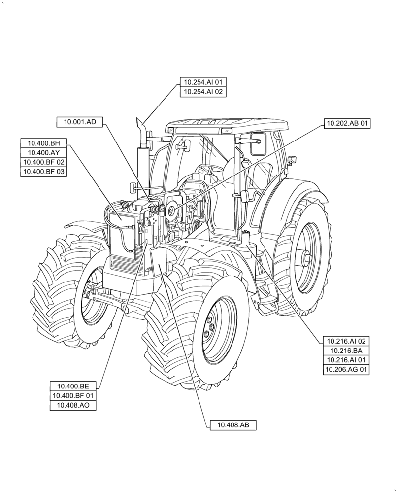 Схема запчастей Case IH PUMA2104 - (10.000.00[02]) - SECTION INDEX - ENGINE (10) - ENGINE