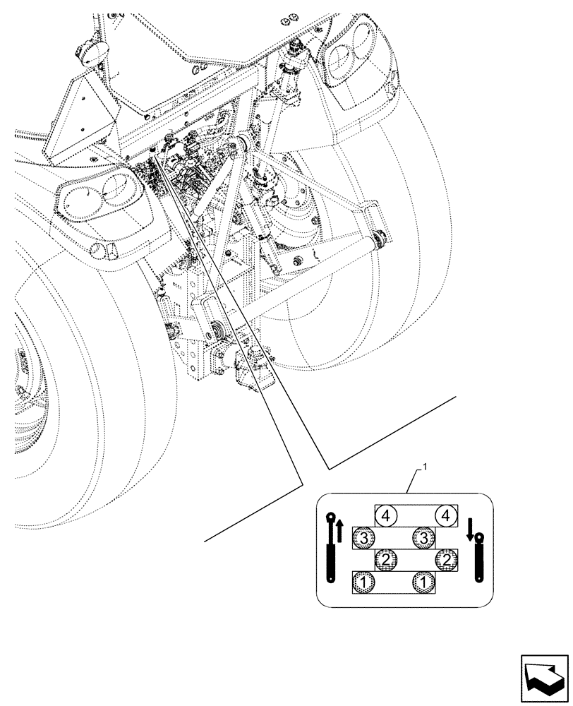 Схема запчастей Case IH FARMALL 75C - (90.108.AC [04]) - VAR - 334107, 390107, 743568, 743569 - DECALS, CONTROL VALVE, REAR (90) - PLATFORM, CAB, BODYWORK AND DECALS