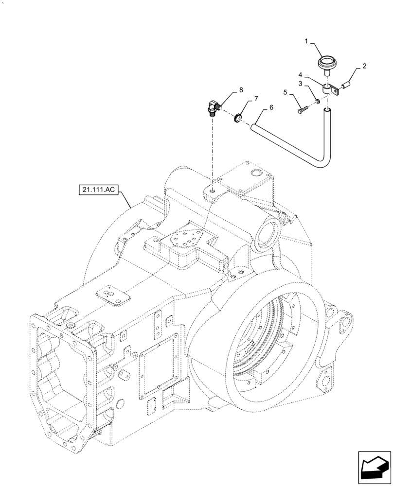 Схема запчастей Case IH PUMA1854 - (21.118.AH[01]) - OIL BREATHER ASSY (21) - TRANSMISSION