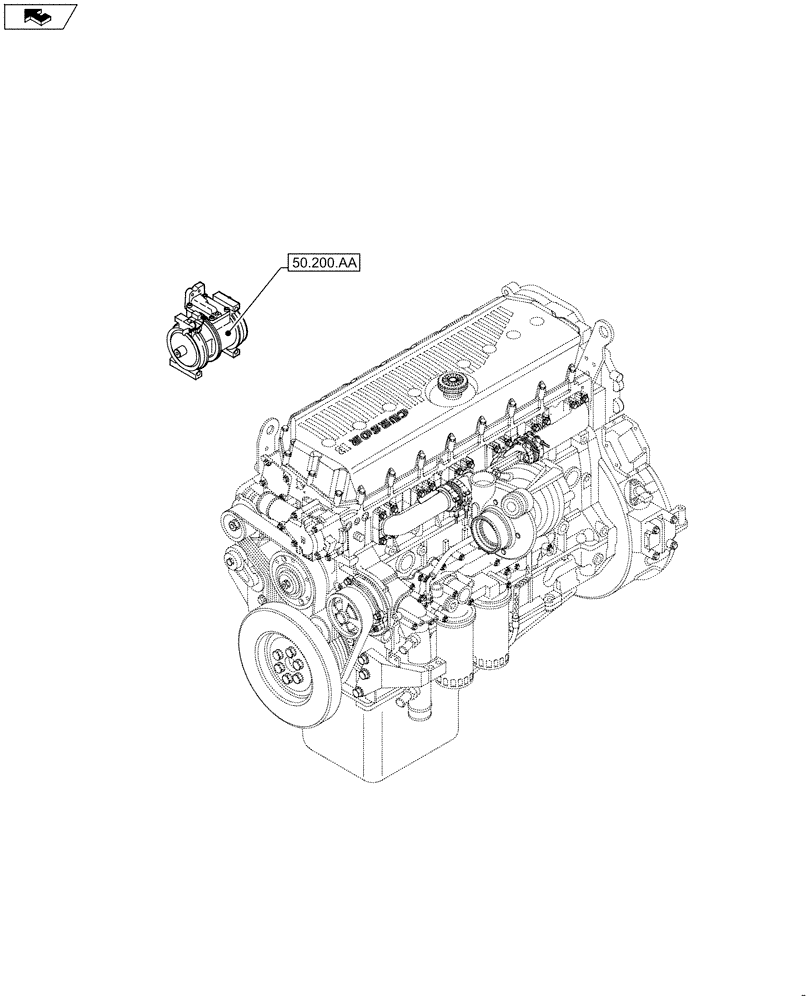 Схема запчастей Case IH F3HFE613B B001 - (50.000.00) - SECTION INDEX - CAB CLIMATE CONTROL (50) - CAB CLIMATE CONTROL