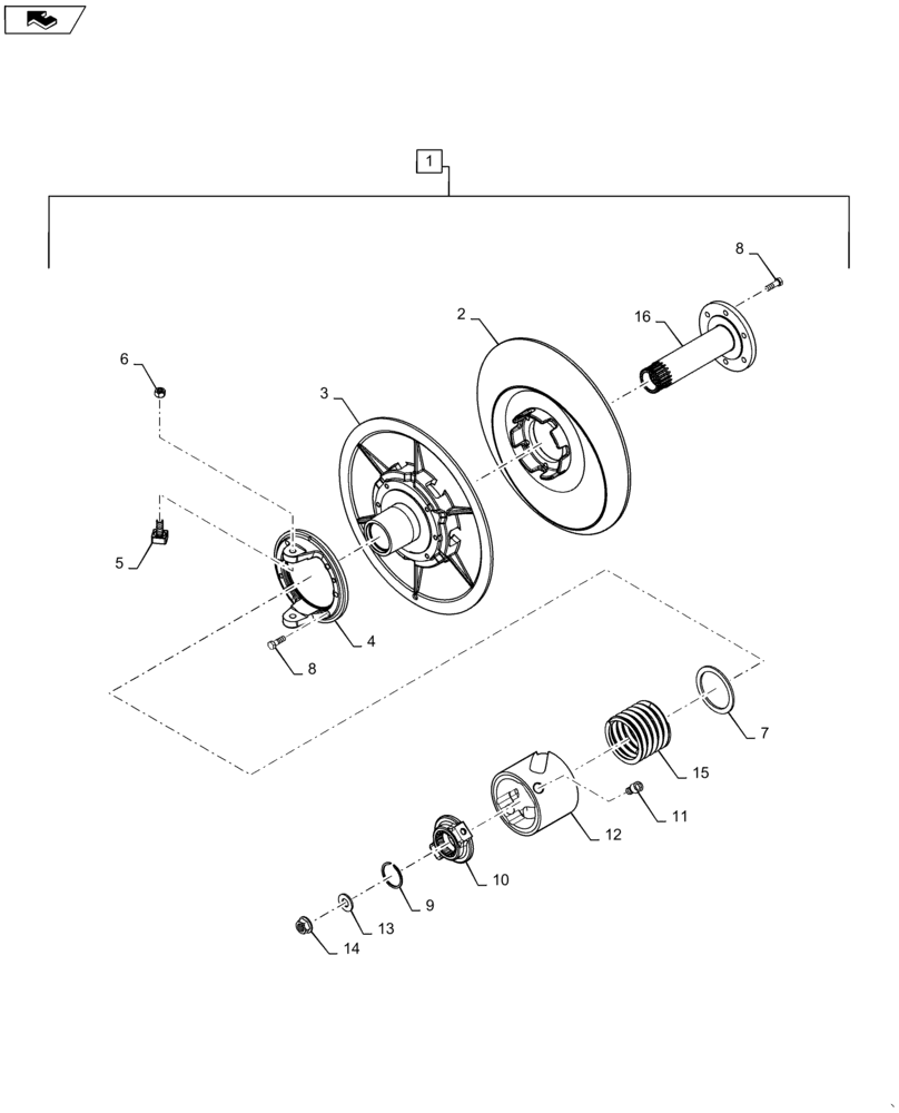 Схема запчастей Case IH 7130 - (66.260.AV[02]) - PULLEY, TORQUE LIMITER (66) - THRESHING