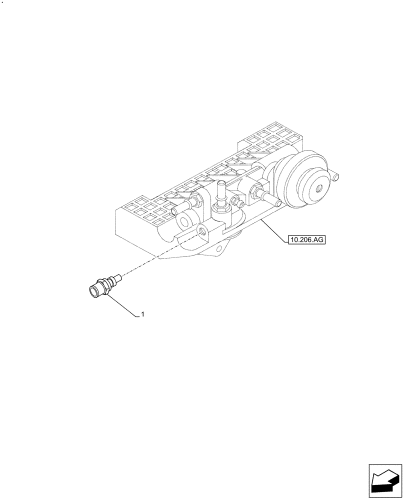 Схема запчастей Case IH F5DFL413H A015 - (55.010.AJ) - FUEL LINE, SENSOR (55) - ELECTRICAL SYSTEMS