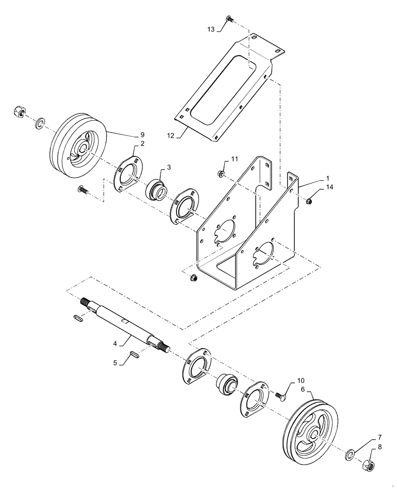 Схема запчастей Case IH 7140 - (66.260.AO[02]) - JACKSHAFT, UNLOADING & FLOW (66) - THRESHING