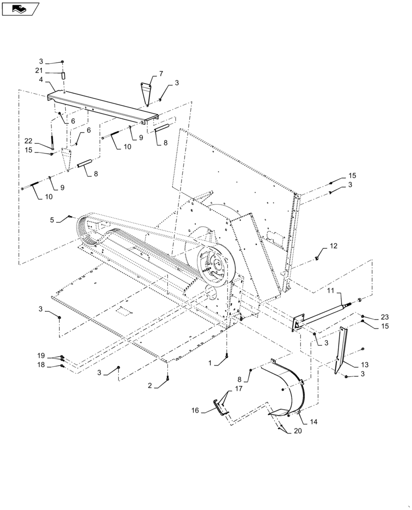 Схема запчастей Case IH 7130 - (66.260.AA[02]) - SHIELD - SEPARATOR DRIVE (66) - THRESHING