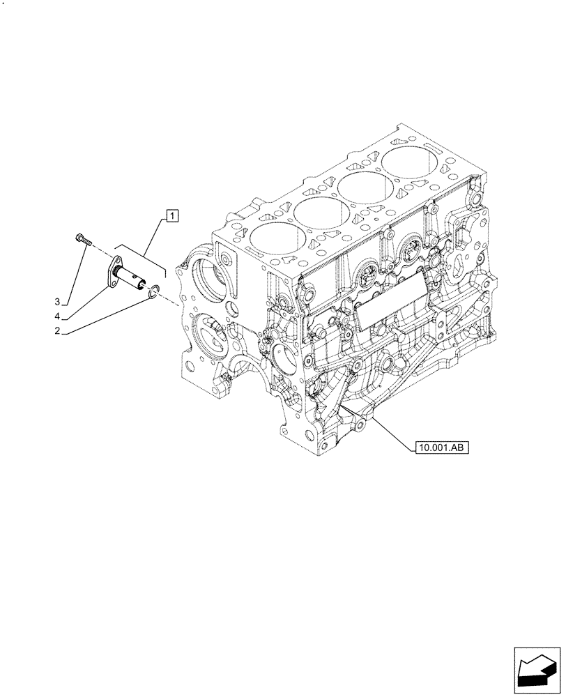 Схема запчастей Case IH F5DFL413H A017 - (10.304.AM) - OIL, PRESSURE CONTROL VALVE (10) - ENGINE