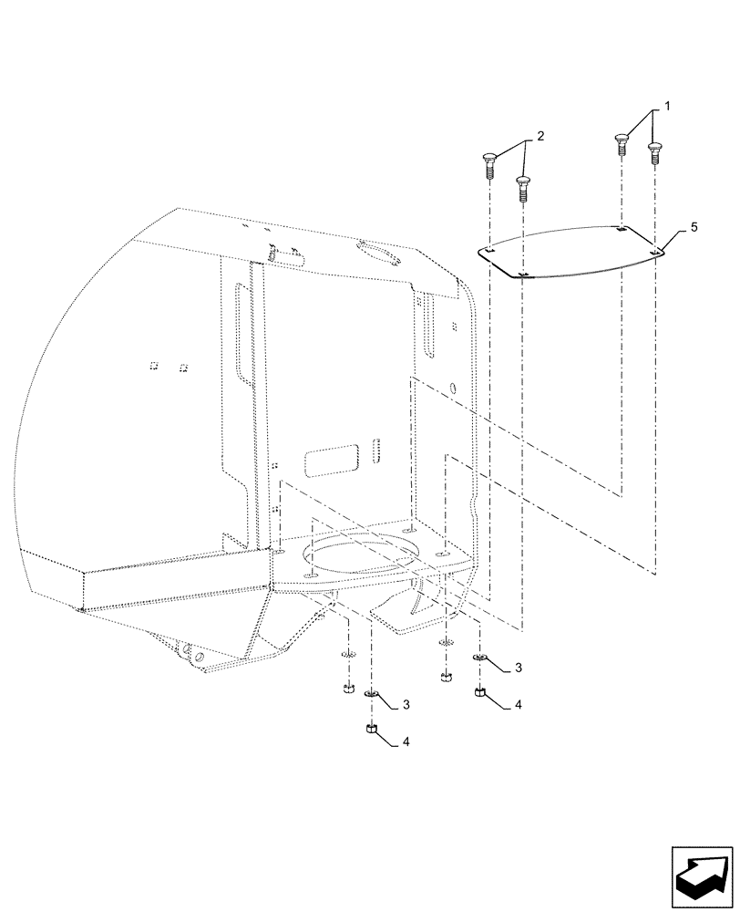 Схема запчастей Case IH DH253 - (58.110.BH) - COVER, PLATE, KNIFE DRIVE ASSY (58) - ATTACHMENTS/HEADERS