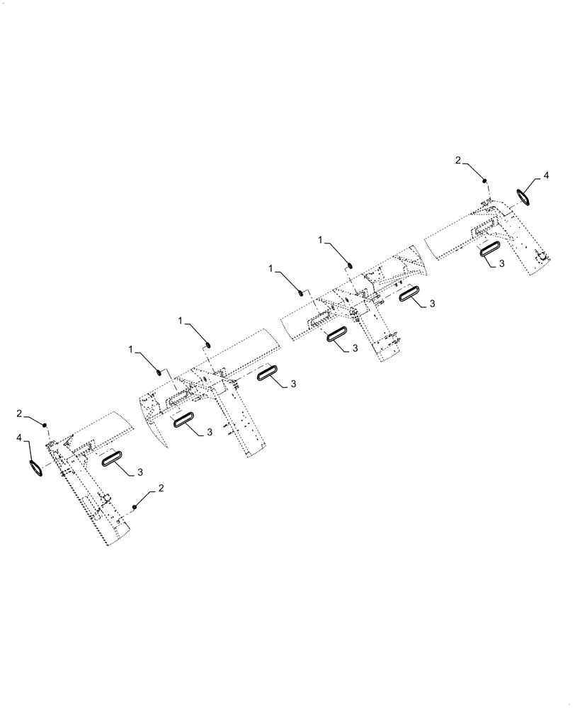 Схема запчастей Case IH DH363 - (88.100.39) - KIT, EDGE TRIM (88) - ACCESSORIES