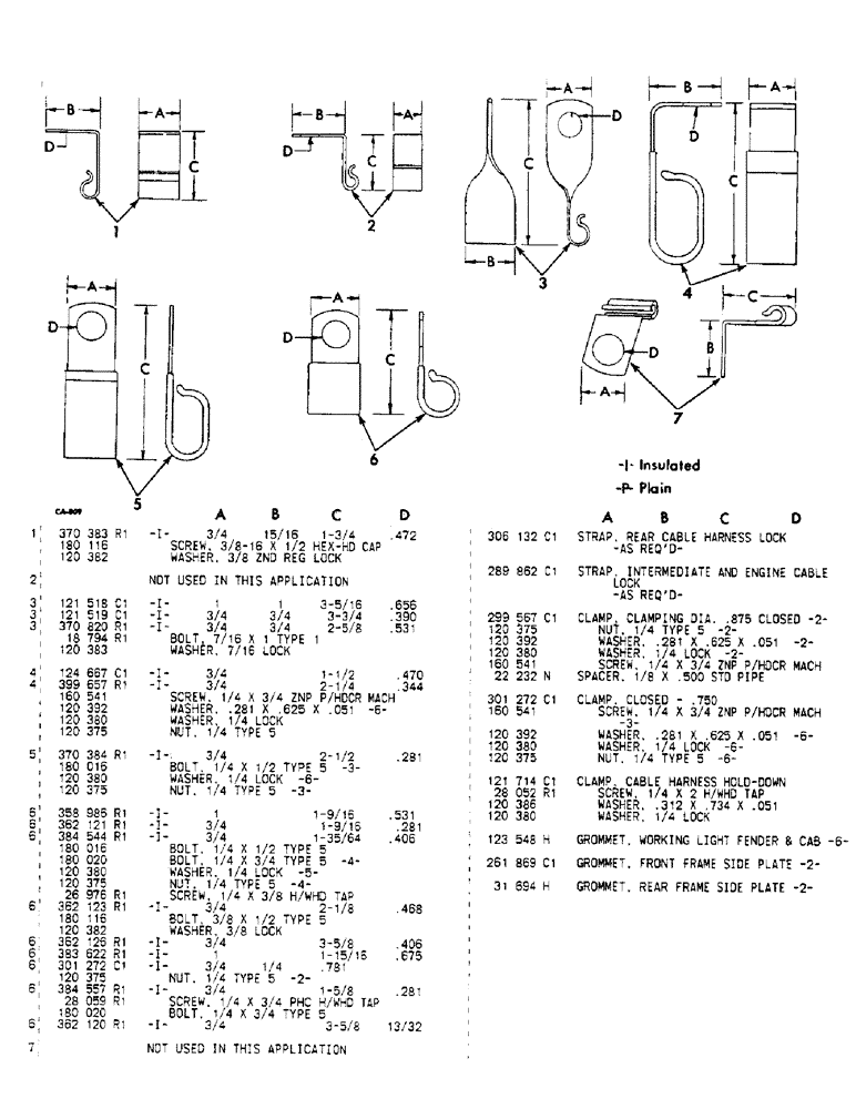 Схема запчастей Case IH 4786 - (08-14) - ELECTRICAL, CLIPS, STRAPS, CLAMPS AND GROMMETS (06) - ELECTRICAL