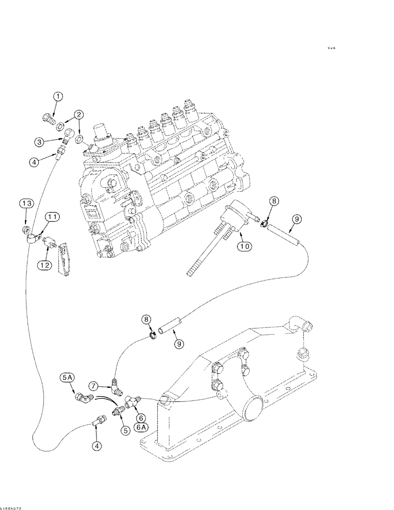 Схема запчастей Case IH 2344 - (03-02) - ANEROID AND WASTEGATE SYSTEM (02) - FUEL SYSTEM