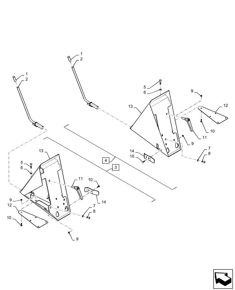 Схема запчастей Case IH DH303 - (58.130.BC) - CROP DIVIDER, ASSY (58) - ATTACHMENTS/HEADERS