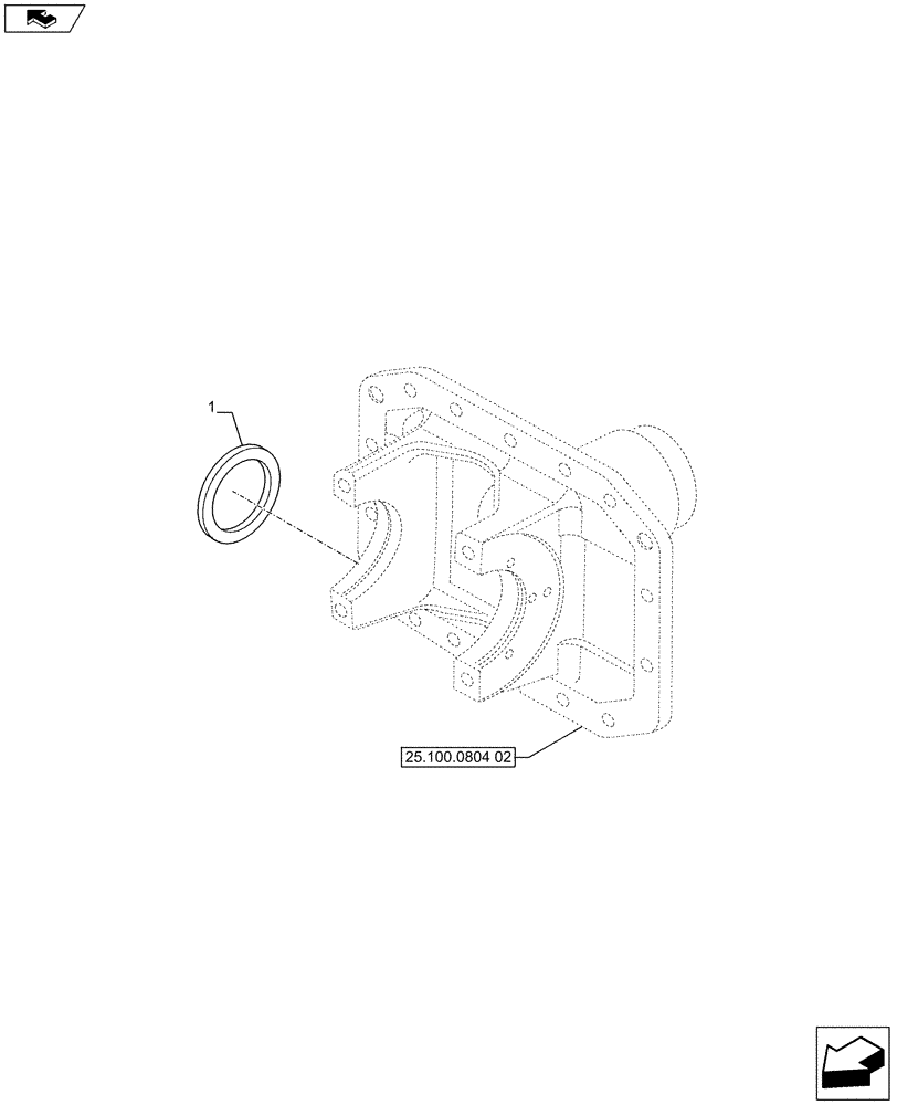 Схема запчастей Case IH PUMA 170 - (25.102.0104[03]) - FRONT AXLE - SHIMS (25) - FRONT AXLE SYSTEM