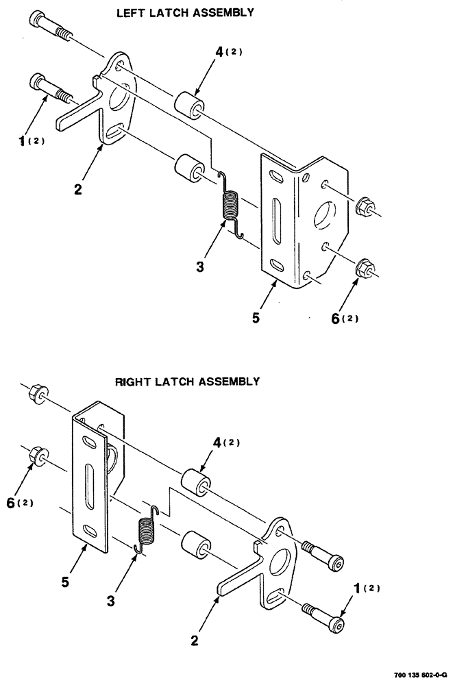 Схема запчастей Case IH RS561 - (07-032) - SHIELD LATCH ASSEMBLIES (LEFT AND RIGHT) (12) - MAIN FRAME