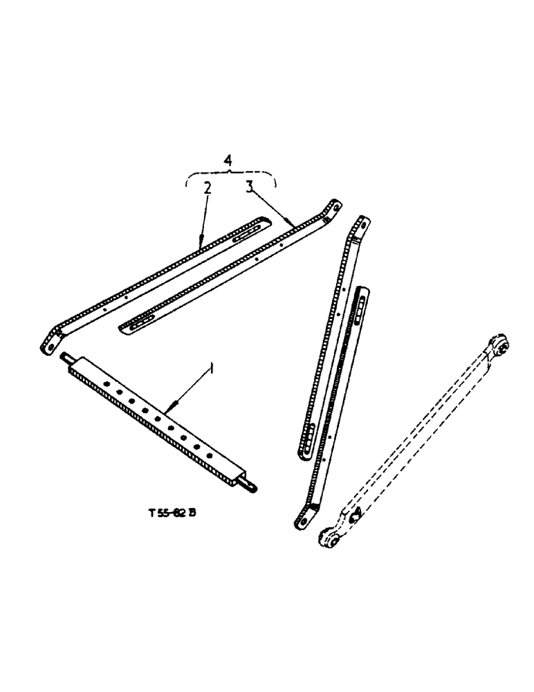 Схема запчастей Case IH 444 - (6-02) - THREE POINT LINKAGE DRAWBAR ATTACHMENT (09) - CHASSIS