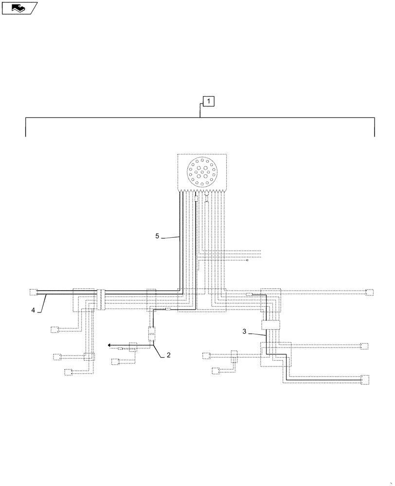 Схема запчастей Case IH DH303 - (55.100.BP[02]) - WIRE HARNESS, 36FT, DOUBLE SWATH (55) - ELECTRICAL SYSTEMS