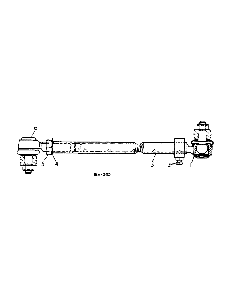 Схема запчастей Case IH 454 - (14-17) - TIE ROD ASSEMBLY, 3113665R91 Suspension