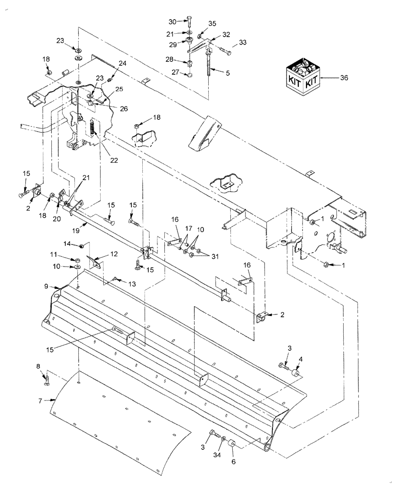 Схема запчастей Case IH DC101F - (08.05) - ROTOR HOOD (08) - SHEET METAL