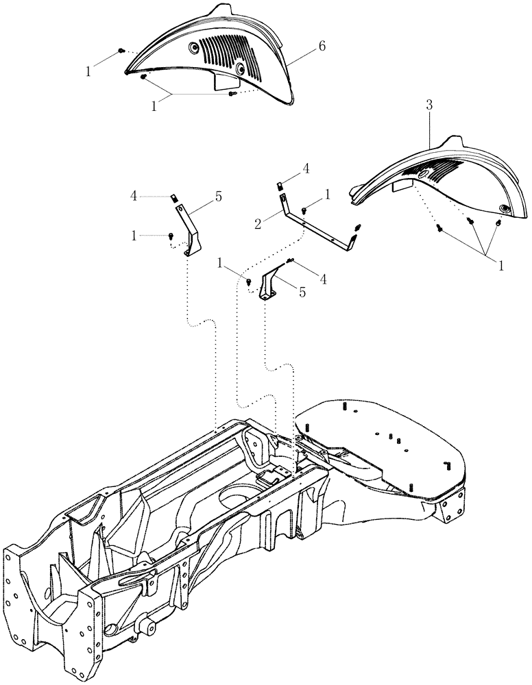 Схема запчастей Case IH MAGNUM 255 - (09-10) - FAN SHIELDS (09) - CHASSIS/ATTACHMENTS