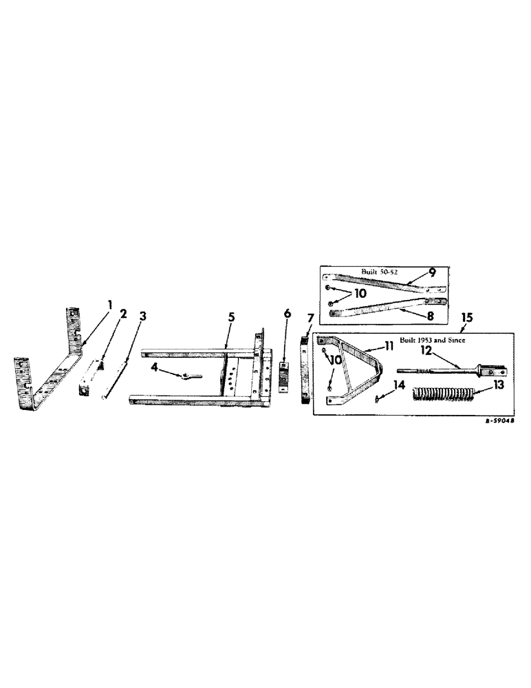 Схема запчастей Case IH 60 - (G-5) - LIFTING ARM AND STRAPS - 60 LEVELING AND GRADER BLADE 