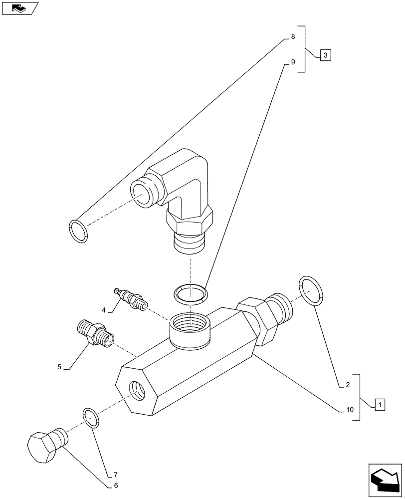 Схема запчастей Case IH PUMA 145 - (21.102.04) - GEARBOX LUBRIFICATION - VALVE - C7113 (21) - TRANSMISSION