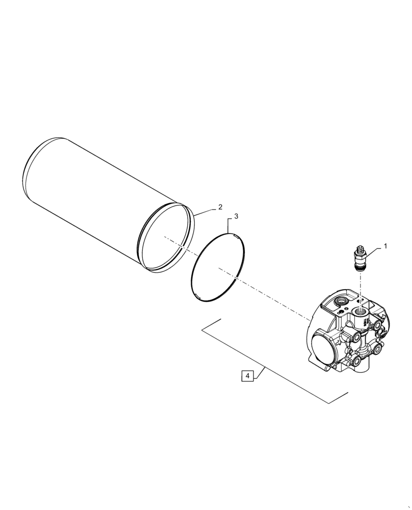 Схема запчастей Case IH QUADTRAC 540 - (35.300.AN[02]) - VAR - 420301, 420302 - STANDARD HYDRAULIC OIL FILTER (35) - HYDRAULIC SYSTEMS