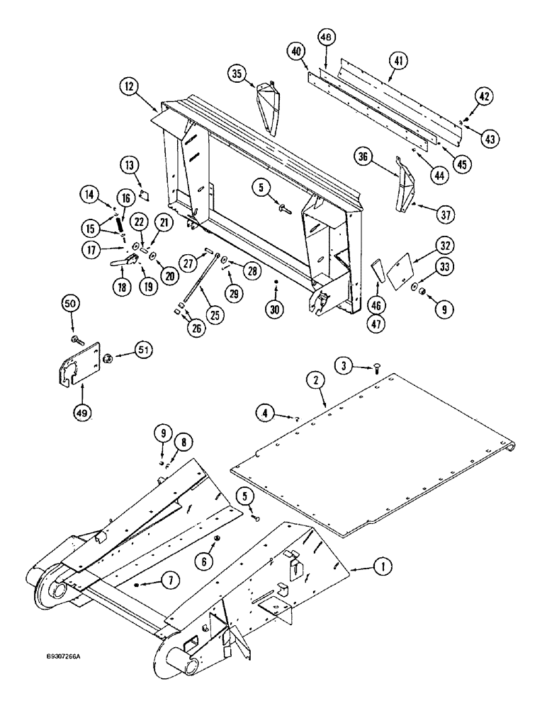 Схема запчастей Case IH 1644 - (9A-28) - FEEDER, HOUSING AND ADAPTER (13) - FEEDER