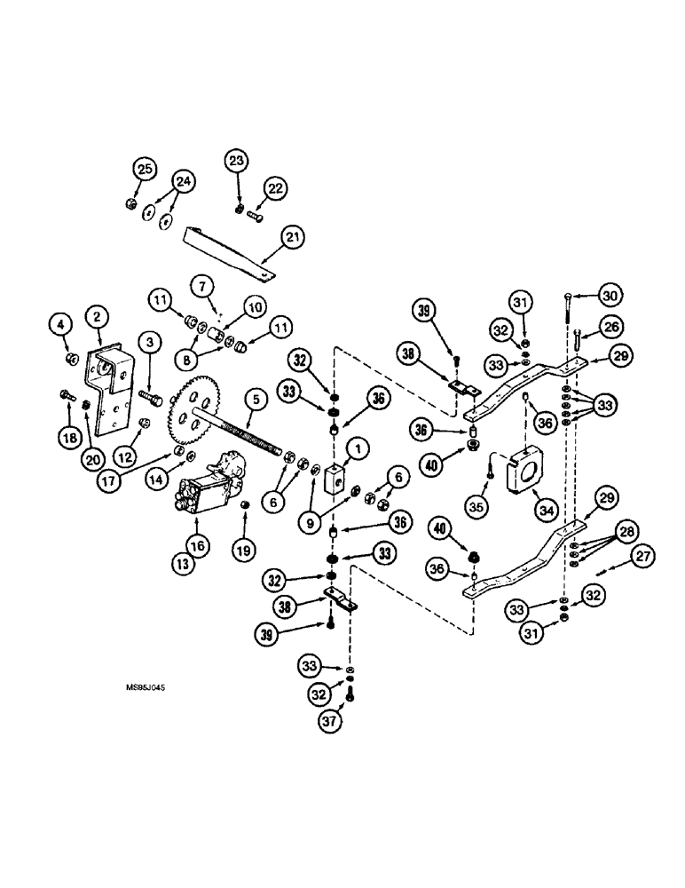 Схема запчастей Case IH 1688 - (9C-14) - CLEANING FAN, DRIVE SPEED CONTROL (15) - BEATER & CLEANING FANS