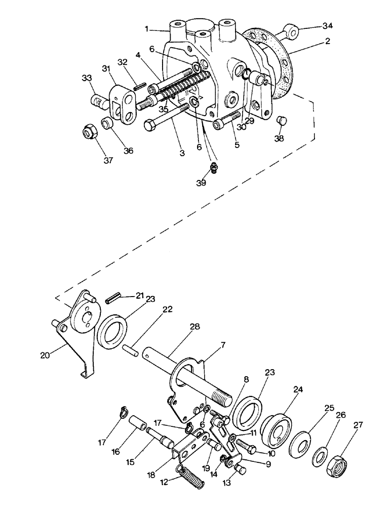 Схема запчастей Case IH 1290 - (K-14) - CONTROL HOUSING (07) - HYDRAULICS