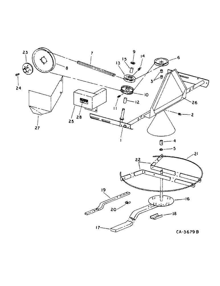 Схема запчастей Case IH 914 - (20-07) - SEPARATOR, STRAW SPREADER Separation