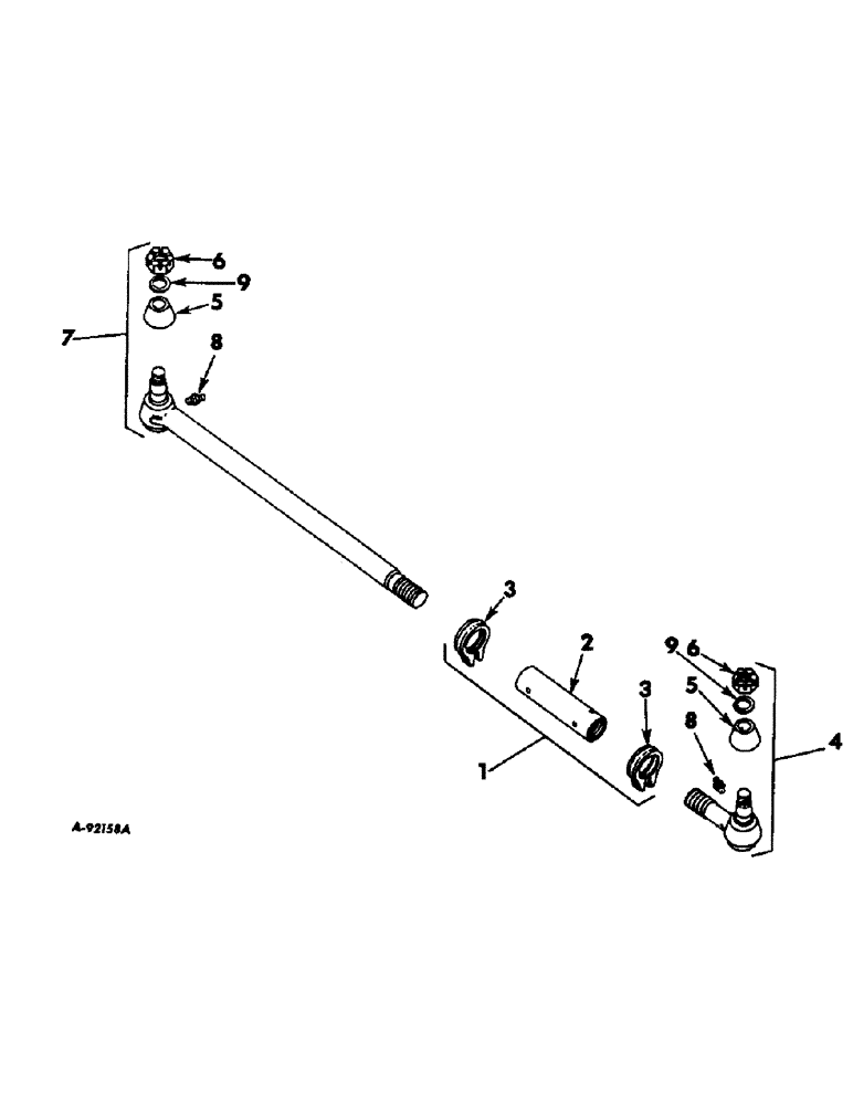 Схема запчастей Case IH VARIOUS - (B-187) - TIE ROD ASSY 