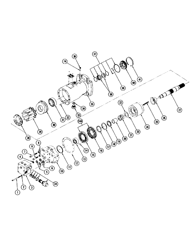 Схема запчастей Case IH 960 - (12) - 21, 3023 MOTOR, HYDROSTATIC (29) - HYDROSTATIC DRIVE