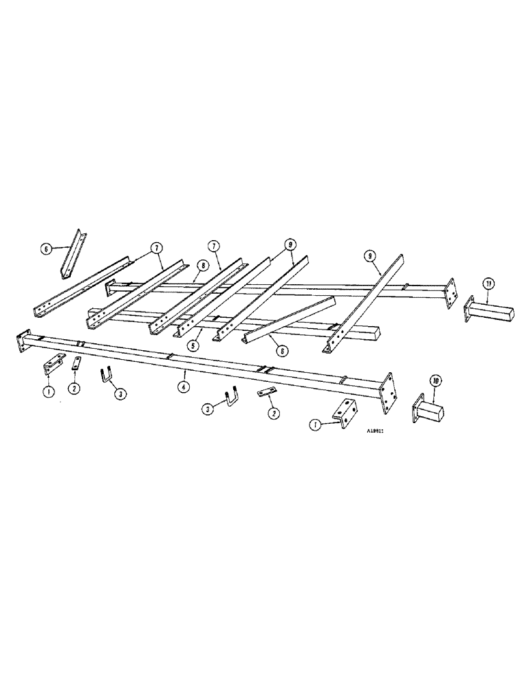 Схема запчастей Case IH FC-SERIES - (68) - MAIN FRAME AND EXTENSION, 12-6 