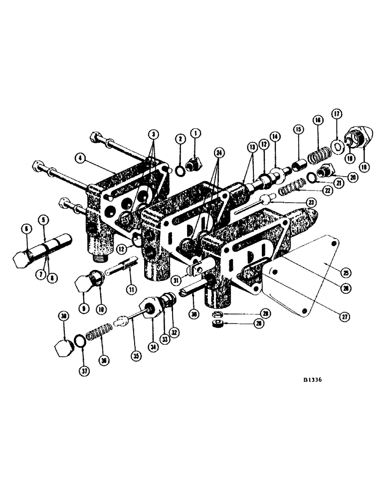 Схема запчастей Case IH 660 - (254) - F87262 VALVE, PORT PLATE ASSEMBLY 