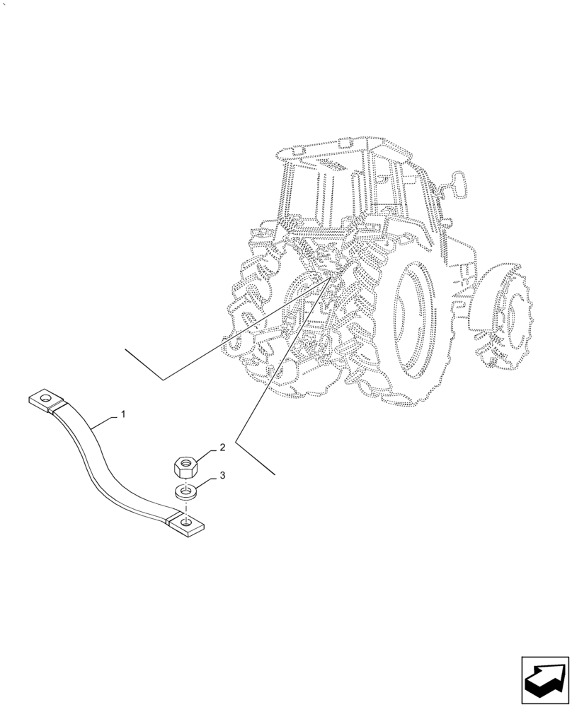 Схема запчастей Case IH PUMA1804 - (55.100.BE) - GROUND CABLE AND RELATED PARTS (55) - ELECTRICAL SYSTEMS