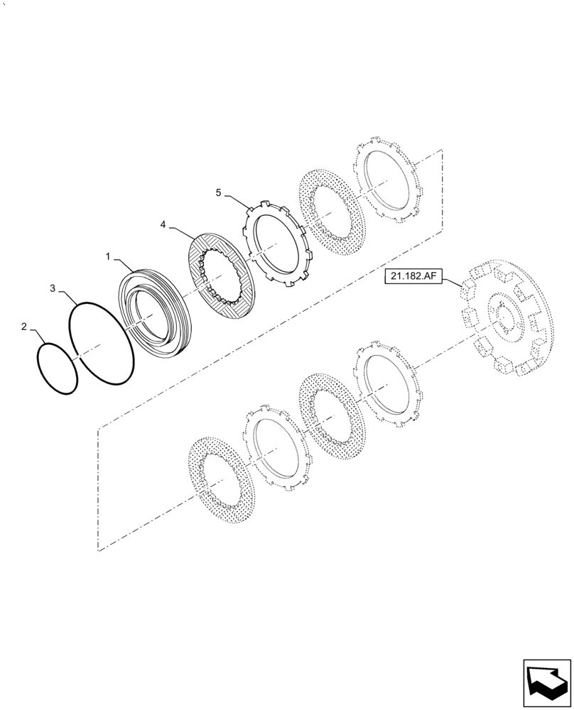 Схема запчастей Case IH PUMA1854 - (25.102.AS[01]) - DIFFERENTIAL LOCK (25) - FRONT AXLE SYSTEM