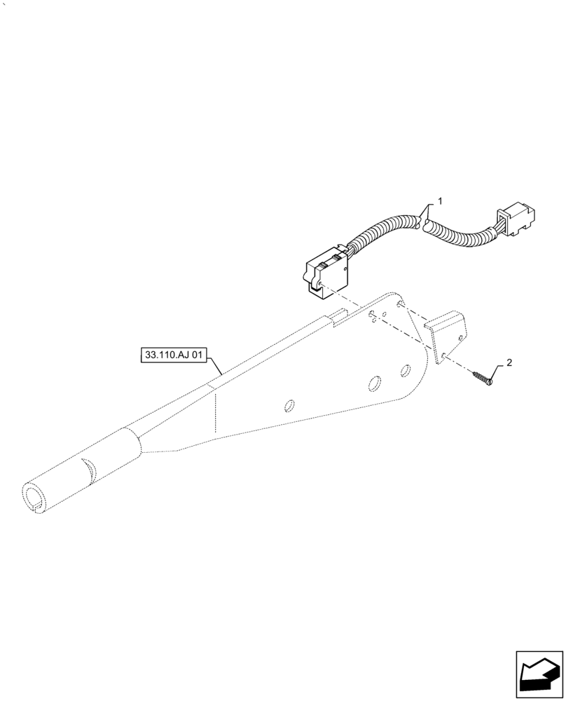 Схема запчастей Case IH PUMA1854 - (55.513.AC) - HAND BRAKE SWITCH (55) - ELECTRICAL SYSTEMS