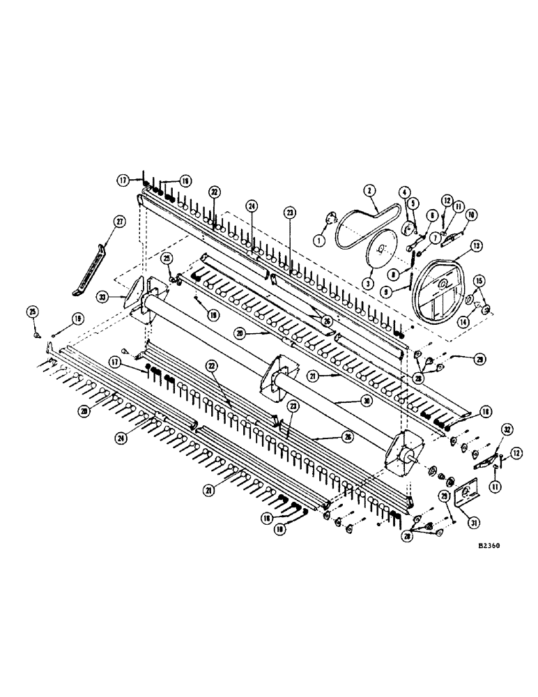 Схема запчастей Case IH 1150 - (078) - PICKUP REEL AND DRIVE, 8266001 AND AFTER (58) - ATTACHMENTS/HEADERS