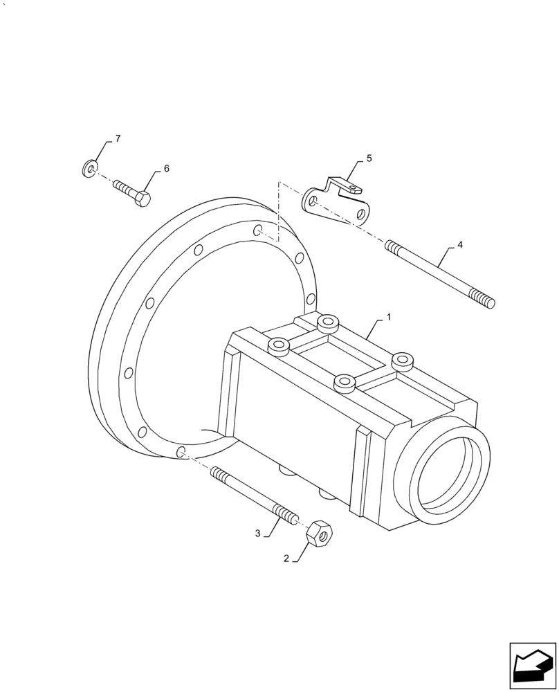 Схема запчастей Case IH PUMA 2304 - (25.108.AS) - SIDE REDUCTION UNIT (FINAL DRIVE) HOUSING AND COVERS (25) - FRONT AXLE SYSTEM