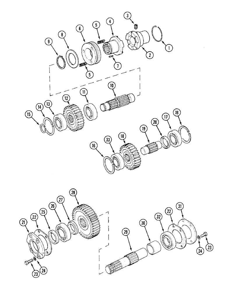 Схема запчастей Case IH 1394 - (6-248) - TRANSFER GEARBOX HOUSING AND SELECTOR, MFD SYNCHROMESH (06) - POWER TRAIN