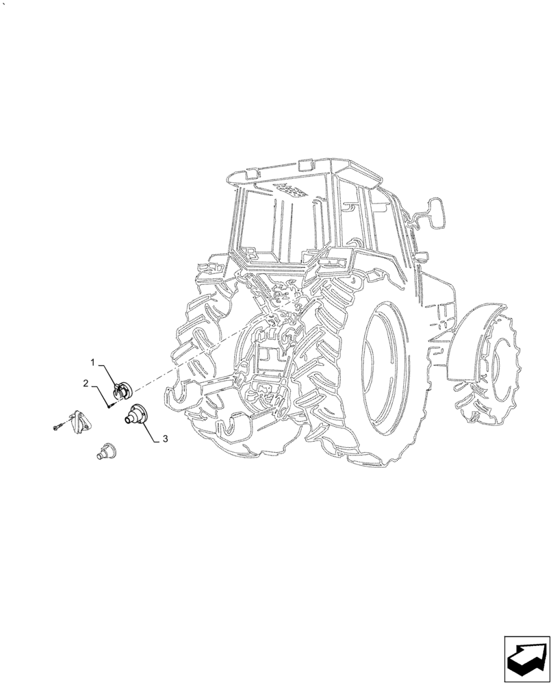 Схема запчастей Case IH PUMA1854 - (55.404.BM) - TRAILER SOCKET AND RELATED PARTS (55) - ELECTRICAL SYSTEMS