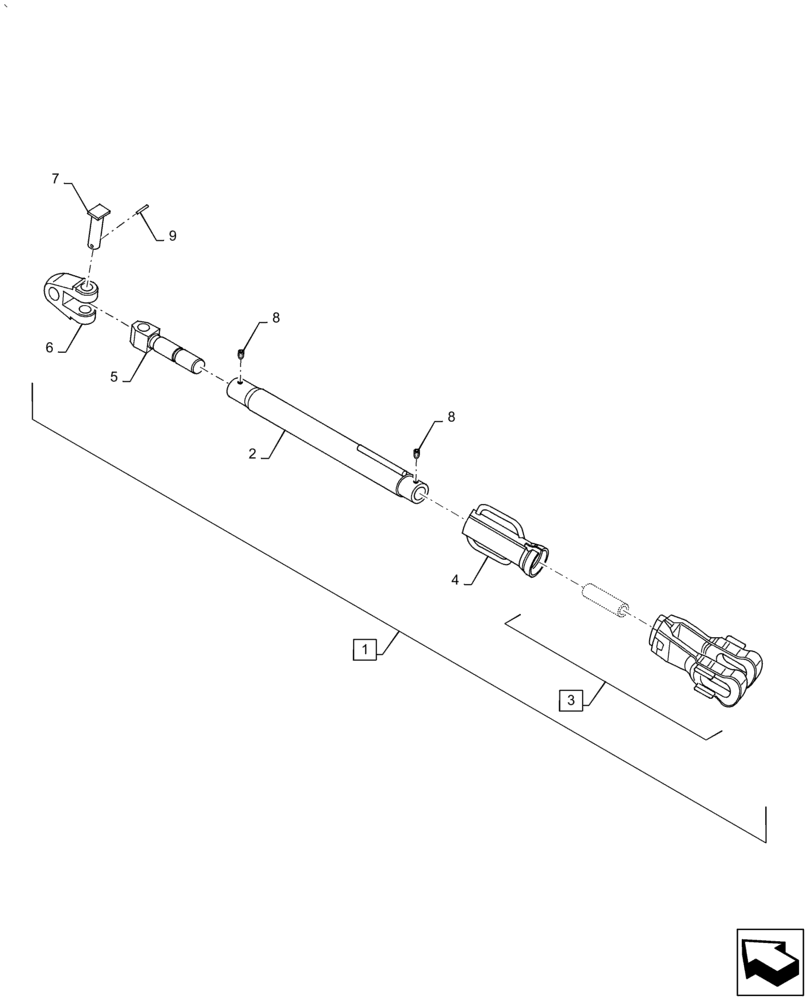 Схема запчастей Case IH PUMA1854 - (37.120.AV[01]) - LIFT LINK ASSEMBLY "CBM" - BREAKDOWN (37) - HITCHES, DRAWBARS & IMPLEMENT COUPLINGS